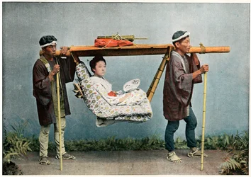 La Kago, Transport von Japan, ca. 1890
