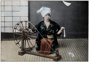 Spinnrad, ca. 1890