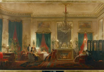Der Salon der Prinzessin Mathilde, Tochter von König Jerome und Königin Catherine von Württemberg, in der Rue de Courcelle in Paris