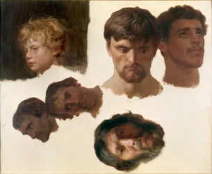 Studie von sechs Köpfen