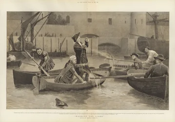 Die Löwen waschen