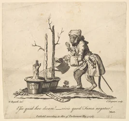 Schlussvignette zum Katalog der im Spring Garden ausgestellten Bilder, 7. Mai 1761