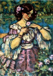 Frau mit Rose, 1901