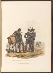 Husaren und Infanterie des Herzog von Braunschweig Oels Korps