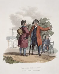 Chelsea-Pensionäre, Kavallerie und Infanterie, aus 