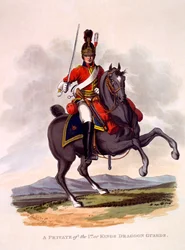 Uniform eines Soldaten der 1st oder King