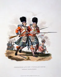 Uniform der Grenadiere der Royal und der Gordon Highlanders, aus 