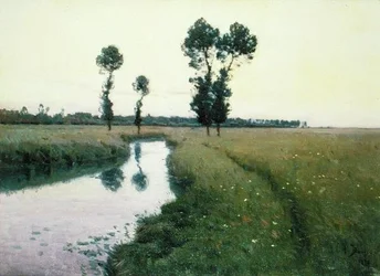 Der Weg entlang des Flusses