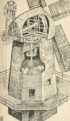 Eine Bockwindmühle, 1931