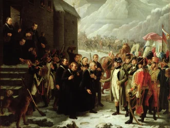 Der Erste Konsul besucht das Hospiz von Mont Saint-Bernard, 20. Mai 1800, 1810