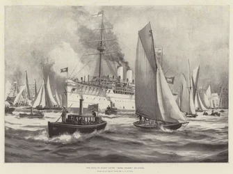 Die Yacht des Königs von Siam, Maha Chakri, in Cowes