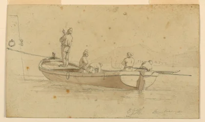 Fischerboot am italienischen See