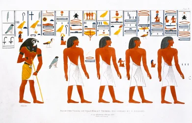Wandmalereien aus den Gräbern der Könige in Theben, entdeckt von G. Belzoni, 1820-1822