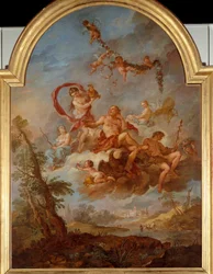 Jupiter wird von Hebe bedient