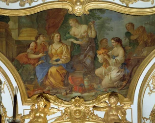 Psyche zeigt ihren Schwestern seine Schätze