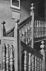 Eichenholztreppe in Goldsborough Hall, Yorks