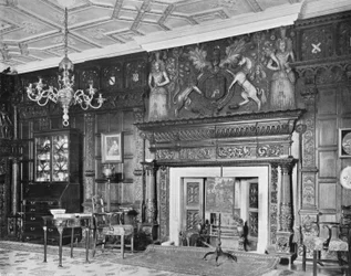 Die Westseite des Wohnzimmers