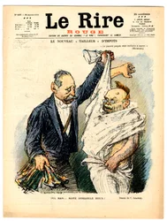 Cover von "Le Lire rouge", Satirisch in Schwarz-Weiß