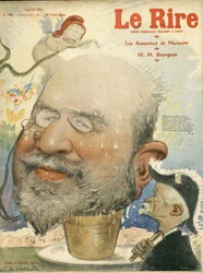 Illustration von Charles Leandre (1862-1934) für das Cover von Le Rire