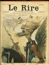 Illustration von Charles Leandre (1862-1934) für das Cover von Le Rire