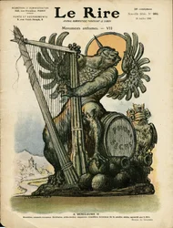 Illustration von Charles Leandre (1862-1934) für das Cover von Le Rire