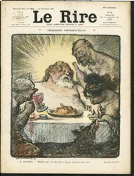 Illustration von Charles Leandre (1862-1934) für das Cover von Le Rire
