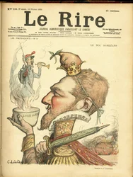 Illustration von Charles Leandre (1862-1934) für das Cover von Le Rire