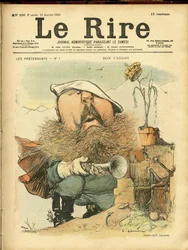 Illustration von Charles Léandre (1862-1934) für das Cover von Le Rire