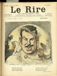 Illustration von Charles Léandre (1862-1934) für das Cover von Le Rire