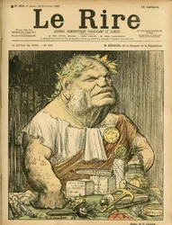 Illustration von Charles Leandre (1862-1934) für das Titelblatt von Le Rire, Nr. 263