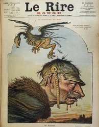 Der Kaiser: Wilhelm II - Karikatur von Charles Leandre in „Le Rire rouge“ vom 16.11.1918