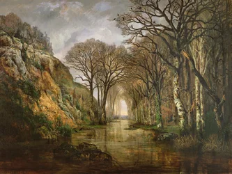 Die Erdre, Winter, 1857