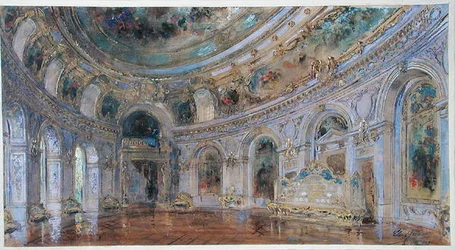 Bankettsaal im Königlichen Palast von Laeken, ca. 1910