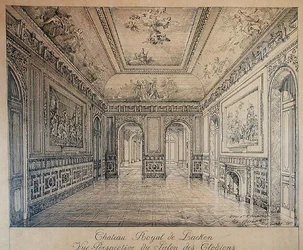 Der Salon des Clodions im Königspalast von Laeken