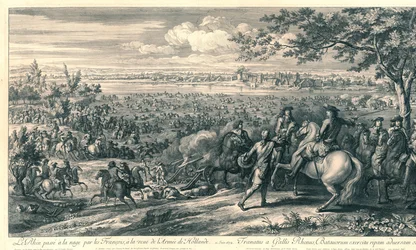 Die französischen Armeen überqueren den Rhein bei Lobith, 1672