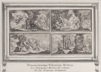 Vier biblische Szenen: die Hauptgeheimnisse des Alten und Neuen Testaments, 1680-1728