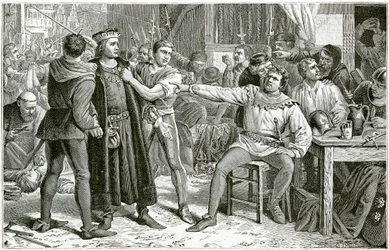 Lord Saye und Sele vor Jack Cade gebracht, 1896
