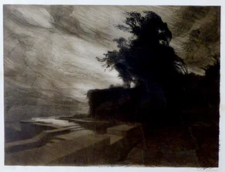 Le Vent - gehört zu einer Serie von 9 Lithografien namens Cantique des créatures
