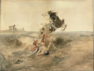 Gefallener Indianerkrieger