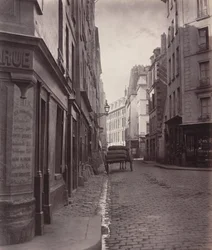 Rue de la Bûcherie, du cul de sac Saint-Ambroise fünftes Arrondissement, 1866-1868