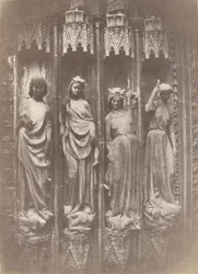 Die Tugenden zerschmettern die Laster, Straßburger Münster, 1853