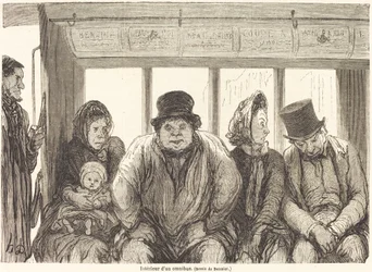 Innenraum eines Omnibusses [untere Hälfte]