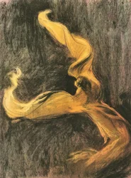 Loïe Fuller Robe Jaune