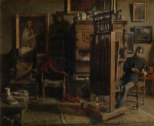 Das Atelier des Malers Jules Lambeaux