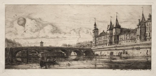 Radierungen von Paris: Die Wechselbrücke