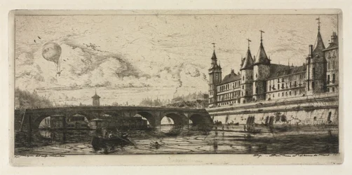 Radierungen von Paris: Die Wechselbrücke