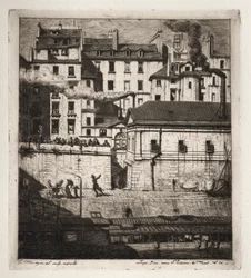 Radierungen von Paris: Das Leichenschauhaus