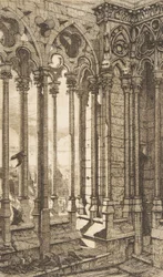 Galerie, Notre-Dame Kathedrale, Paris, 1853