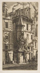 Haus mit einem Türmchen, Rue de la Tixéranderie, Paris