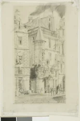 Haus mit einem Turm, rue de la Tixeranderie, Paris